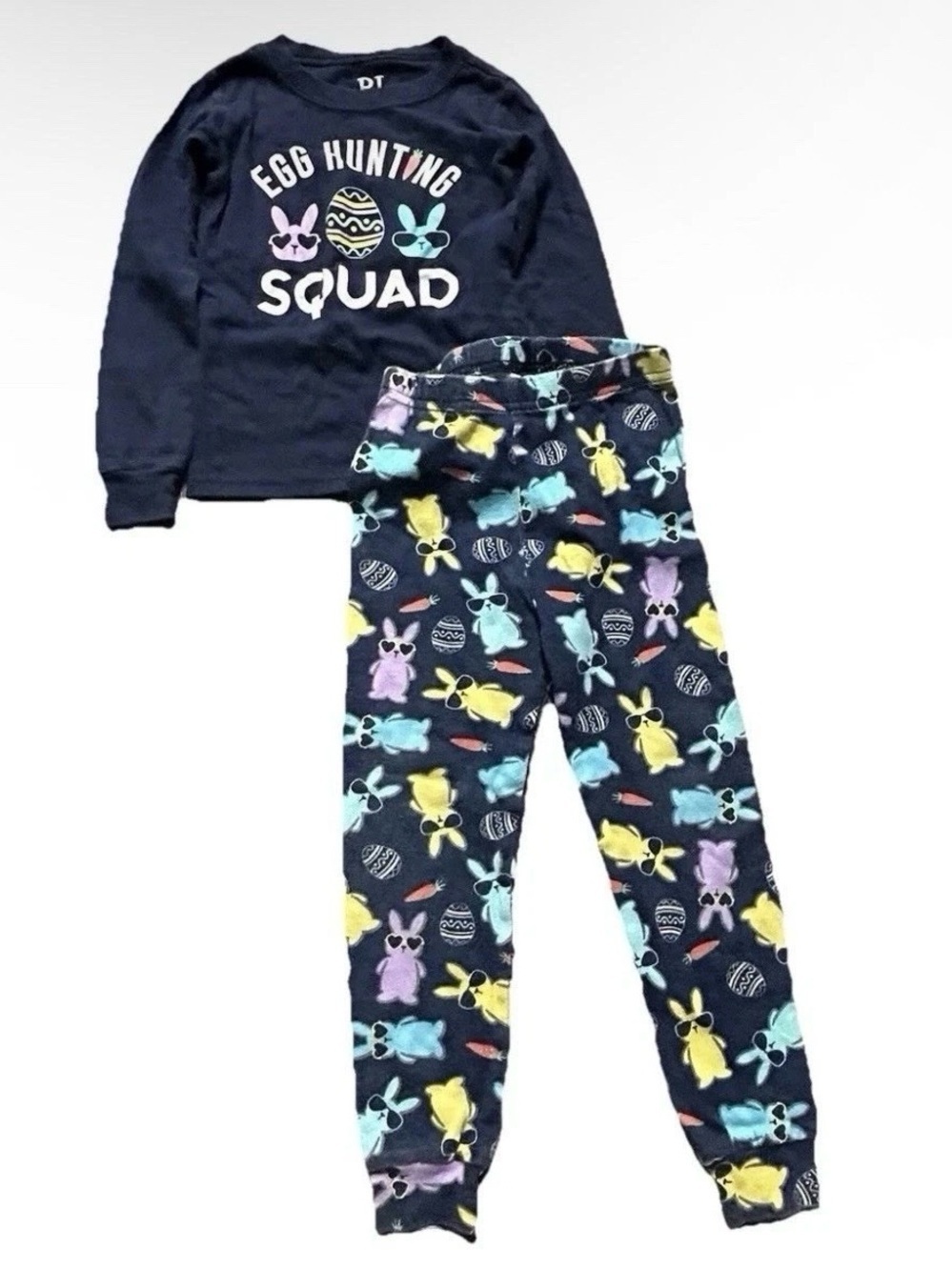 The Children’s Place Toddler Easter Egg Hunting Squad Pajama Set Size 3T